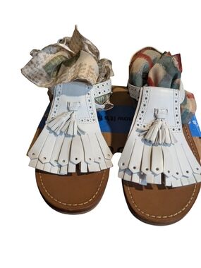 Church's Women's White Sandals Kiltie Leather European New 39.5 9 9.5